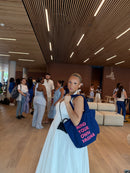Mind Your Own Vagina Tote Bag (Blue)